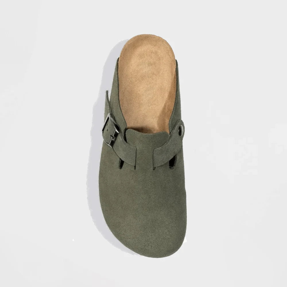 NUVRA “Maison Suede Mule”